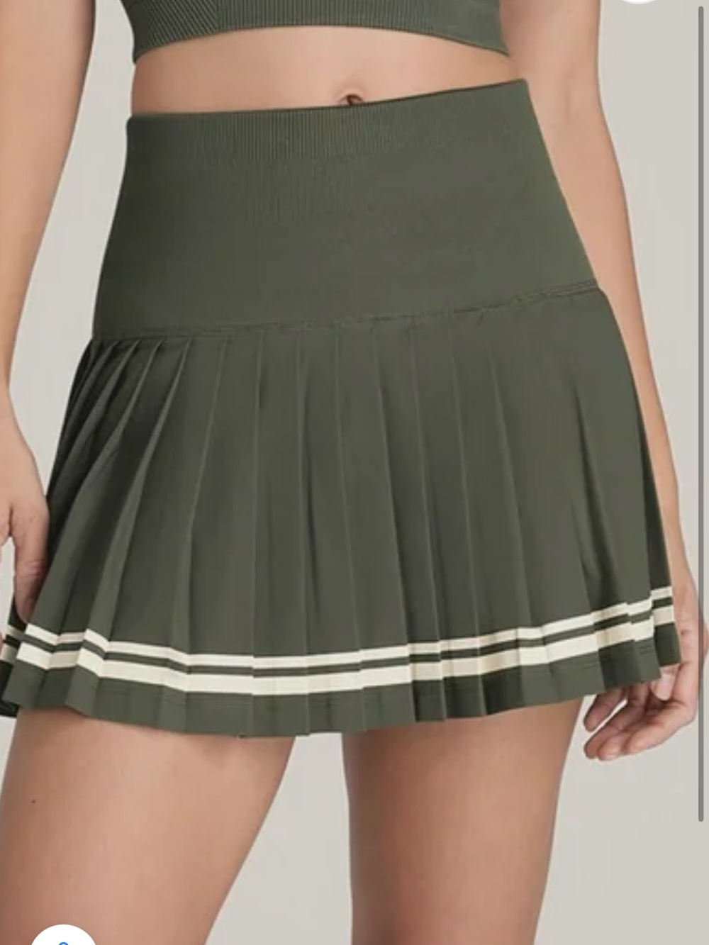 Wilson Midtown Tennis Skirt with Shorts Grape Leaf Green Large